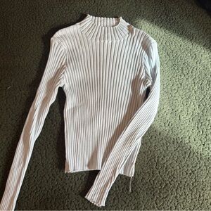 H&M Ribbed Mint Long Sleeve Top